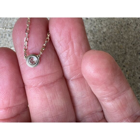 CARTIER D'AMOUR PENDANT DIAMOND NECKLACE MINI MODEL WHITE GOLD - Picture 5 of 11